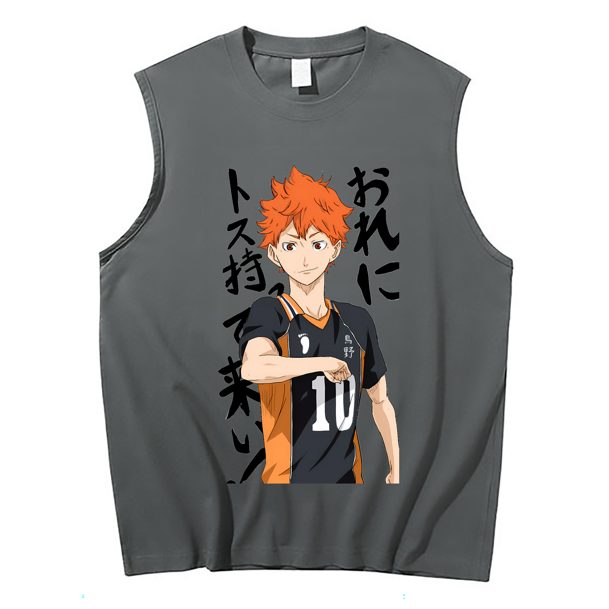 （画像用） ハイキュー!! Haikyu!! コットン100％タンクトップ（フロントプリント）